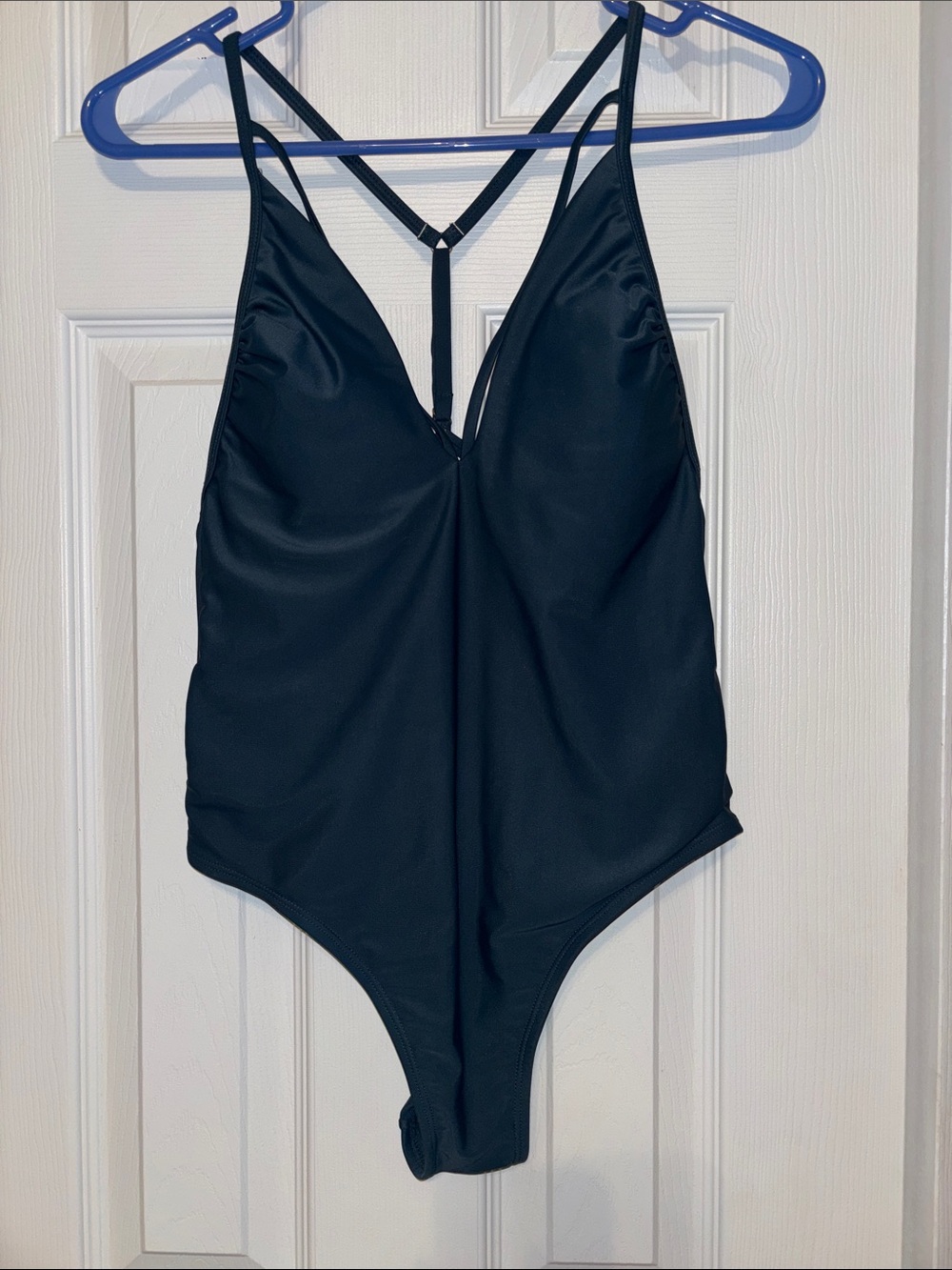 Xhilaration Teal Juniors One-Piece Swimsuit with Strappy T-Back